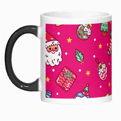 cute pink christmas pattern Morph Mug from ArtsNow.com Left