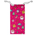 cute pink christmas pattern Jewelry Bag