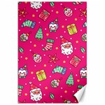 cute pink christmas pattern Canvas 20  x 30 