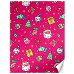 cute pink christmas pattern Canvas 36  x 48 