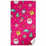 cute pink christmas pattern Canvas 40  x 72 