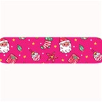 cute pink christmas pattern Large Bar Mat