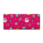 cute pink christmas pattern Hand Towel