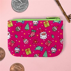 cute pink christmas pattern Mini Coin Purse from ArtsNow.com Back