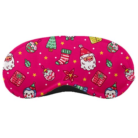 cute pink christmas pattern Sleep Mask from ArtsNow.com Front