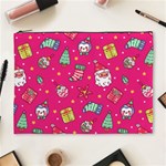 cute pink christmas pattern Cosmetic Bag (XL)