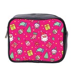 cute pink christmas pattern Mini Toiletries Bag (Two Sides)