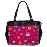 cute pink christmas pattern Oversize Office Handbag