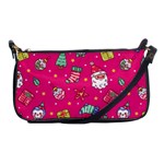 cute pink christmas pattern Shoulder Clutch Bag