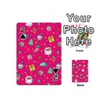 cute pink christmas pattern Playing Cards 54 Designs (Mini)