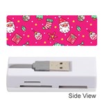 cute pink christmas pattern Memory Card Reader (Stick)