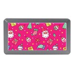 cute pink christmas pattern Memory Card Reader (Mini)