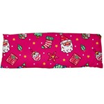 cute pink christmas pattern One Side Body Pillow Cases