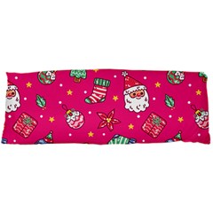 cute pink christmas pattern 15 x40  Body Pillow Case Dakimakura (Two Sides) from ArtsNow.com Back