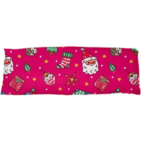 cute pink christmas pattern 17 x47  Body Pillow Case Dakimakura (Two Sides) from ArtsNow.com Front