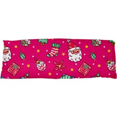 cute pink christmas pattern 17 x47  Body Pillow Case Dakimakura (Two Sides) from ArtsNow.com Back