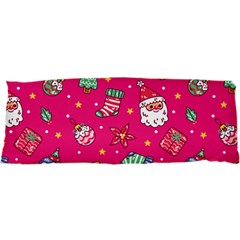 cute pink christmas pattern 25 x67  Body Pillow Case Dakimakura (Two Sides) from ArtsNow.com Back