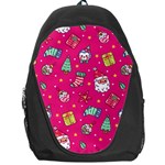 cute pink christmas pattern Backpack Bag