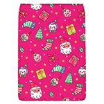 cute pink christmas pattern Removable Flap Cover (L)