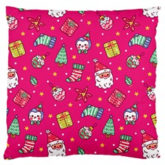 cute pink christmas pattern Standard Premium Plush Fleece Cushion Case (Two Sides) from ArtsNow.com Front