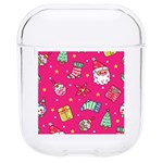 cute pink christmas pattern Hard PC AirPods 1/2 Case