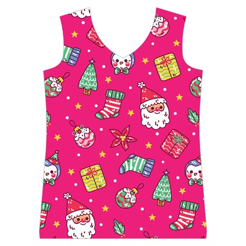 cute pink christmas pattern Women s Basketball Tank Top from ArtsNow.com Front