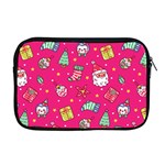 cute pink christmas pattern Apple MacBook Pro 17  Zipper Case