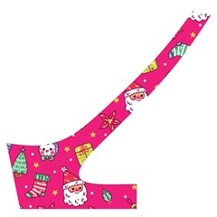 cute pink christmas pattern Cross Back Hipster Bikini Set from ArtsNow.com Back Left