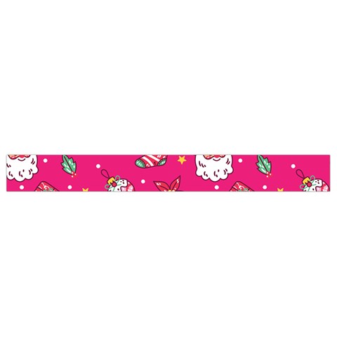 cute pink christmas pattern Waist Pouch (Small) from ArtsNow.com Bottom