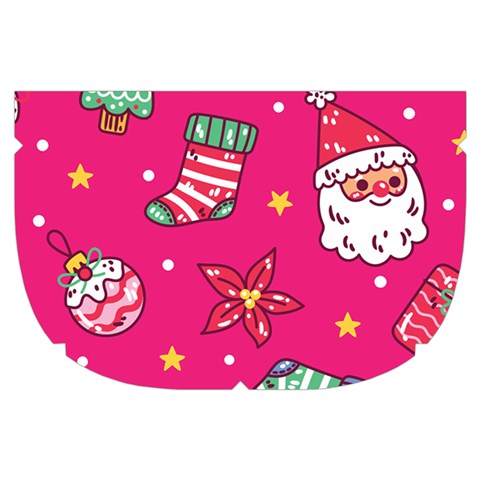 cute pink christmas pattern Make Up Case (Small) from ArtsNow.com Side Right