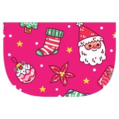 cute pink christmas pattern Make Up Case (Small) from ArtsNow.com Side Left