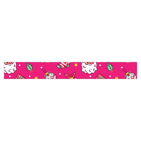 cute pink christmas pattern Make Up Case (Small) from ArtsNow.com Zipper Tape Front