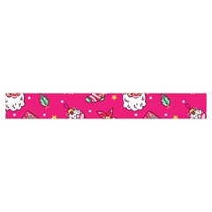 cute pink christmas pattern Make Up Case (Small) from ArtsNow.com Zipper Tape Front