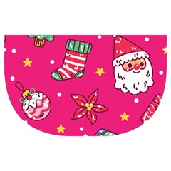 cute pink christmas pattern Make Up Case (Medium) from ArtsNow.com Side Right