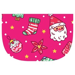 cute pink christmas pattern Make Up Case (Large) from ArtsNow.com Side Right