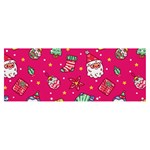 cute pink christmas pattern Banner and Sign 8  x 3 