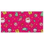 cute pink christmas pattern Banner and Sign 8  x 4 