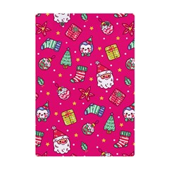 cute pink christmas pattern A5 Acrylic Clipboard from ArtsNow.com Back