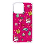 cute pink christmas pattern iPhone 14 Pro Max TPU UV Print Case