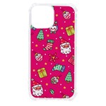 cute pink christmas pattern iPhone 13 mini TPU UV Print Case