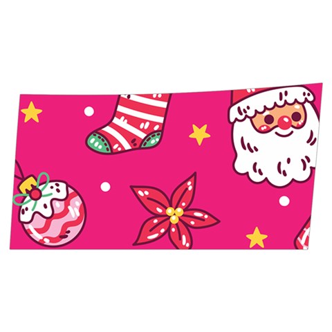 cute pink christmas pattern Men s Side Zip Front Pouch Ski And Snowboard Bib Pants	 from ArtsNow.com Front Left