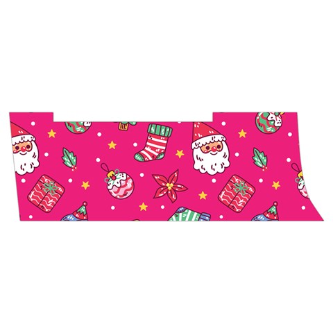 cute pink christmas pattern Men s Side Zip Front Pouch Ski And Snowboard Bib Pants	 from ArtsNow.com Waistband Right