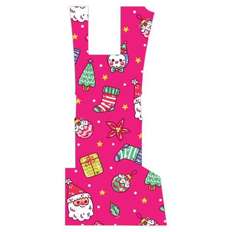 cute pink christmas pattern Men s Side Zip Front Pouch Ski And Snowboard Bib Pants	 from ArtsNow.com Front Bottom Right