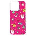 cute pink christmas pattern iPhone 15 Pro Max TPU UV Print Case