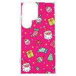 cute pink christmas pattern Samsung Galaxy S24 Plus 6.7 Inch TPU UV Case