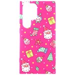 cute pink christmas pattern Samsung Galaxy S24 Ultra 6.9 Inch Black TPU UV Case