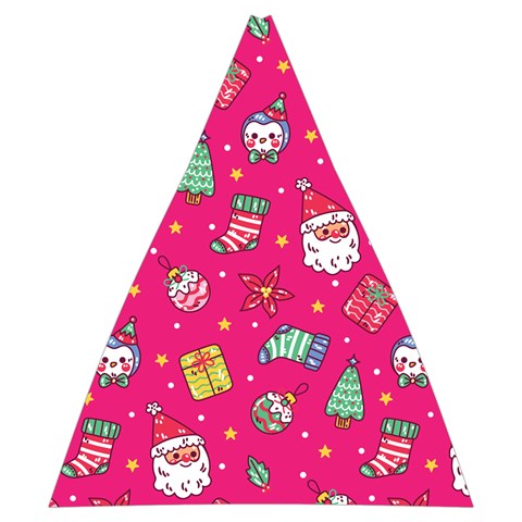 cute pink christmas pattern Automatic Folding Umbrella with Case (Medium) from ArtsNow.com 17.22 x19.95  Umbrella - 2