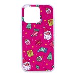 cute pink christmas pattern iPhone 16 Plus TPU UV Print Case