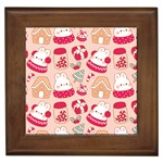 cute christmas cartoon Framed Tile