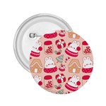 cute christmas cartoon 2.25  Buttons